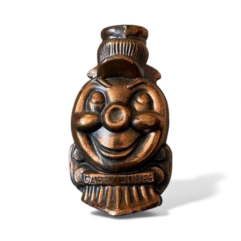 Casey Jones Vintage Cast Train Coin Bank #572~Copper on Brass ~5"